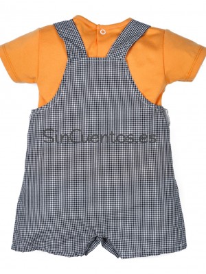 Conj vichy negro Popys Conj vichy negro Popys