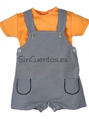 Conj vichy negro Popys