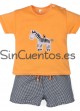Conj camiseta cebra Popys Conjuntos ni&ntildeo