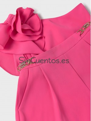 Conjunto Bermuda Crepe Fluido fucsia Abel y Lula Conjunto Bermuda Crepe Fluido fucsia Abel y Lula
