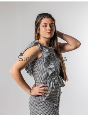 Mono vichy negro My Bella Moon Mono vichy negro My Bella Moon